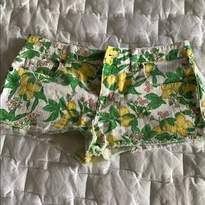 Victoria’s Secret lemon print shorts